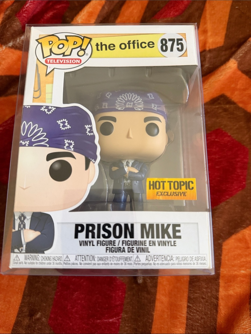 Funko Pop! The Office Prison Mike Vinyl Figure with Purple Bandana